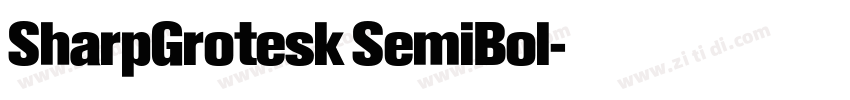 SharpGrotesk SemiBol字体转换